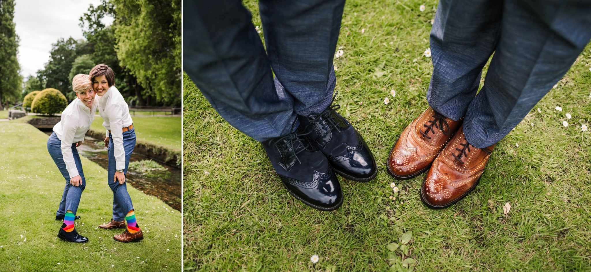 Shoes of same-sex Bournemouth Wedding