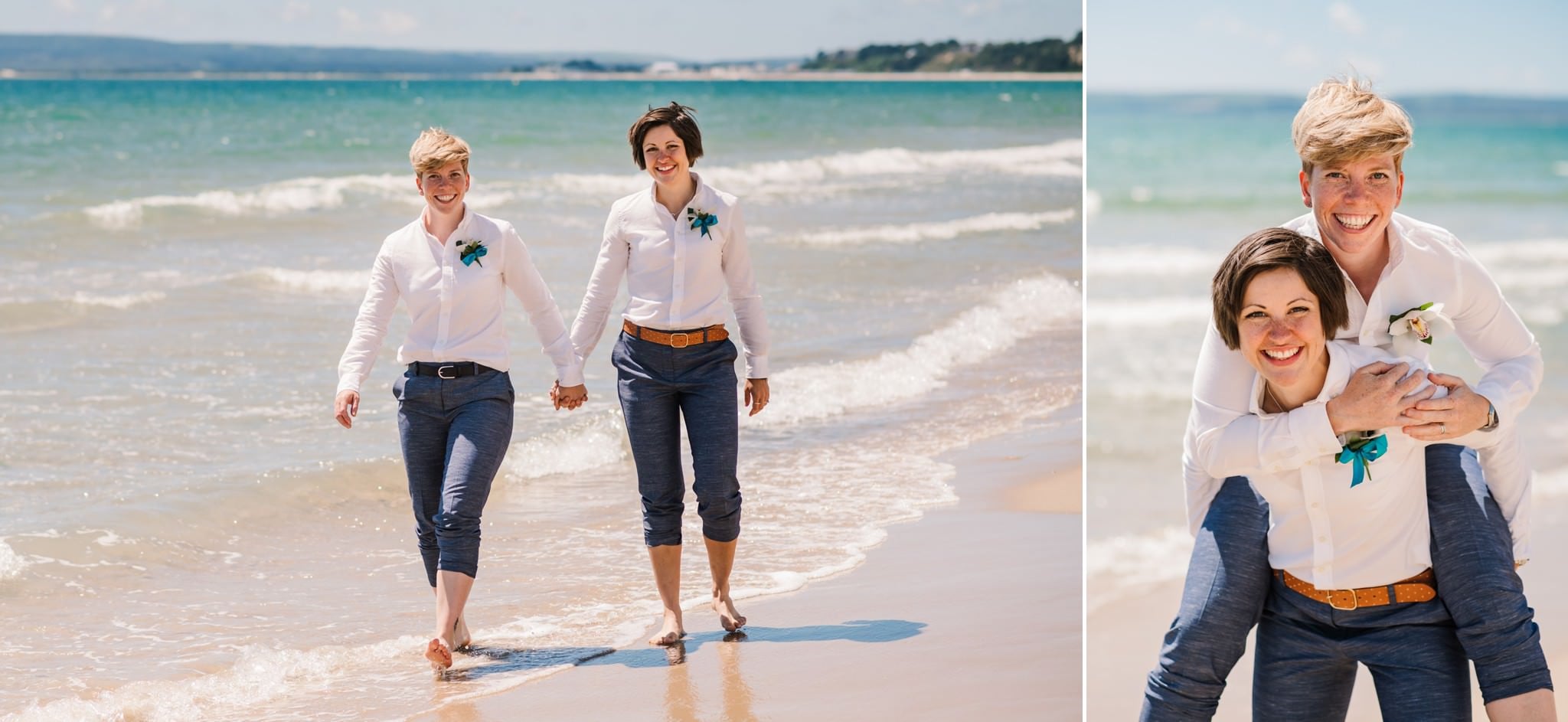 Bournemouth Wedding photography at the beach