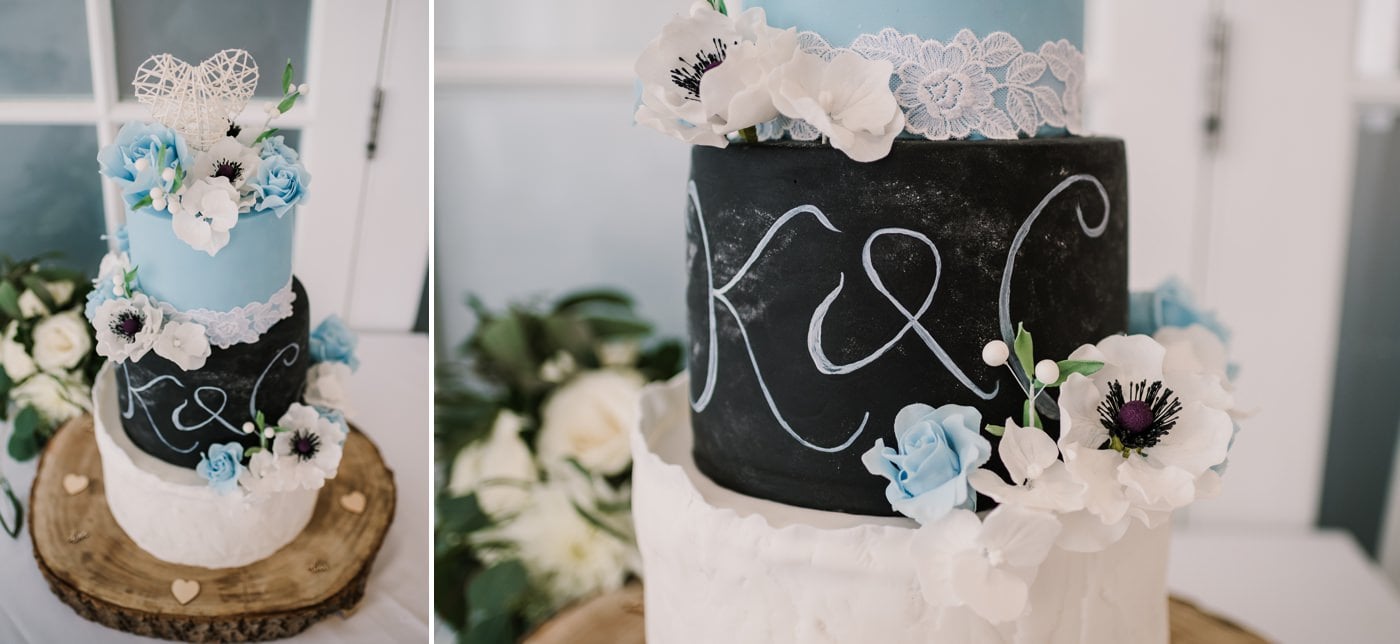 Dorset wedding cakes at Christchurch Harbour Hotel