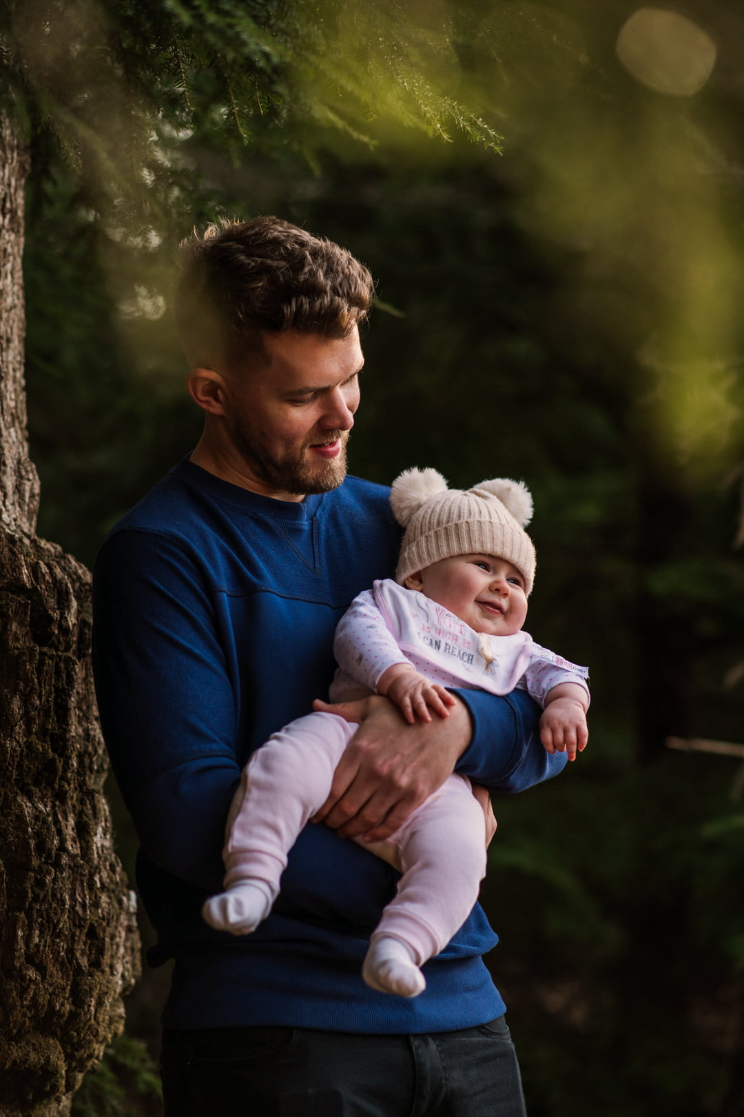 Father and Daughter photo at New Forest Photoshoot