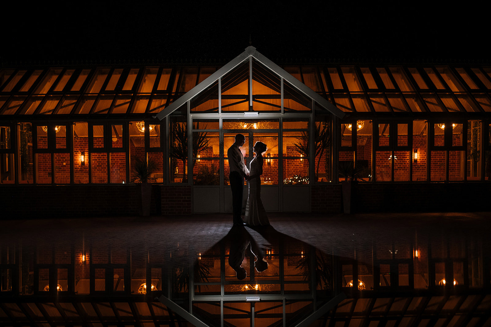 Night time photography at At Syrencot Wedding