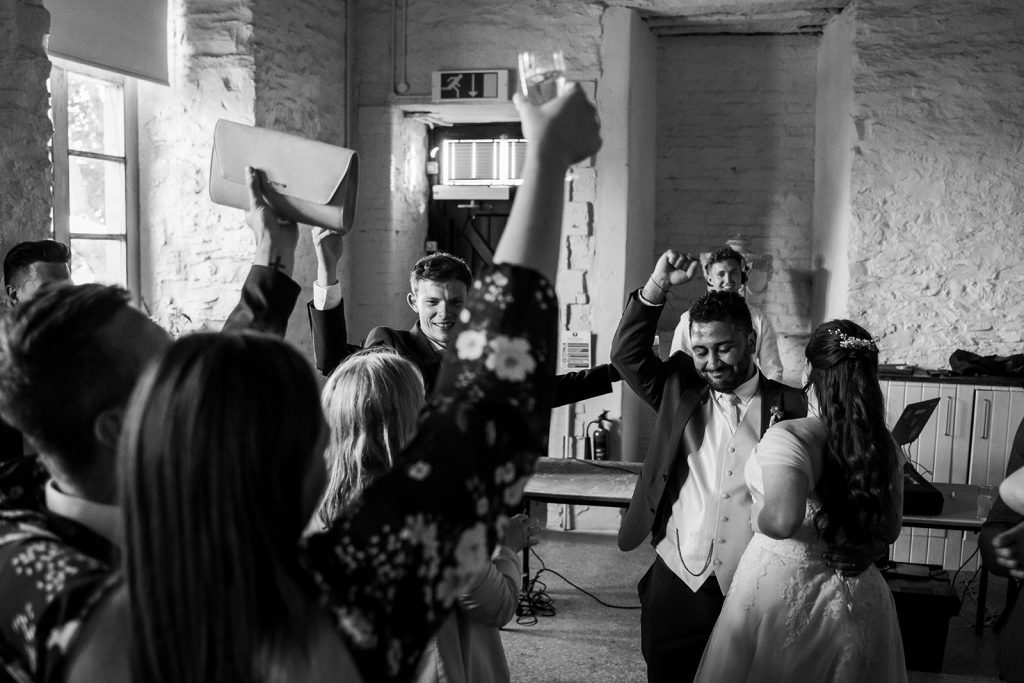 Dancefloor at Somerset wedding venue