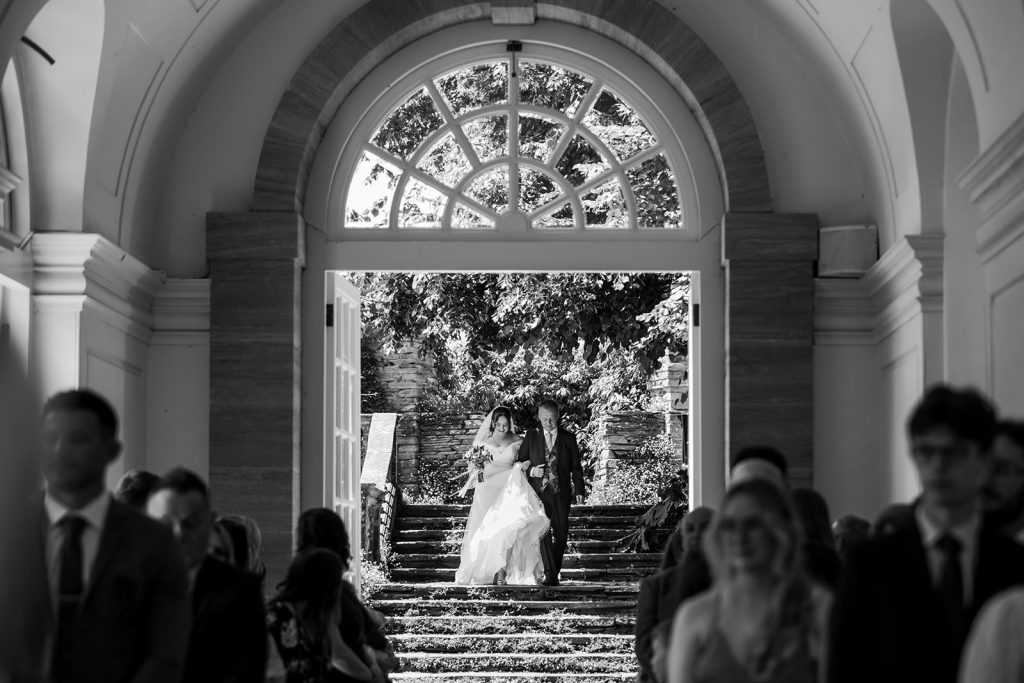 Bridal entrance at Hestercombe Wedding ceremony