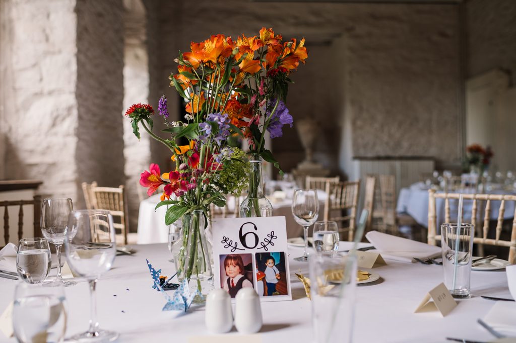 Wedding flowers at Somerset wedding