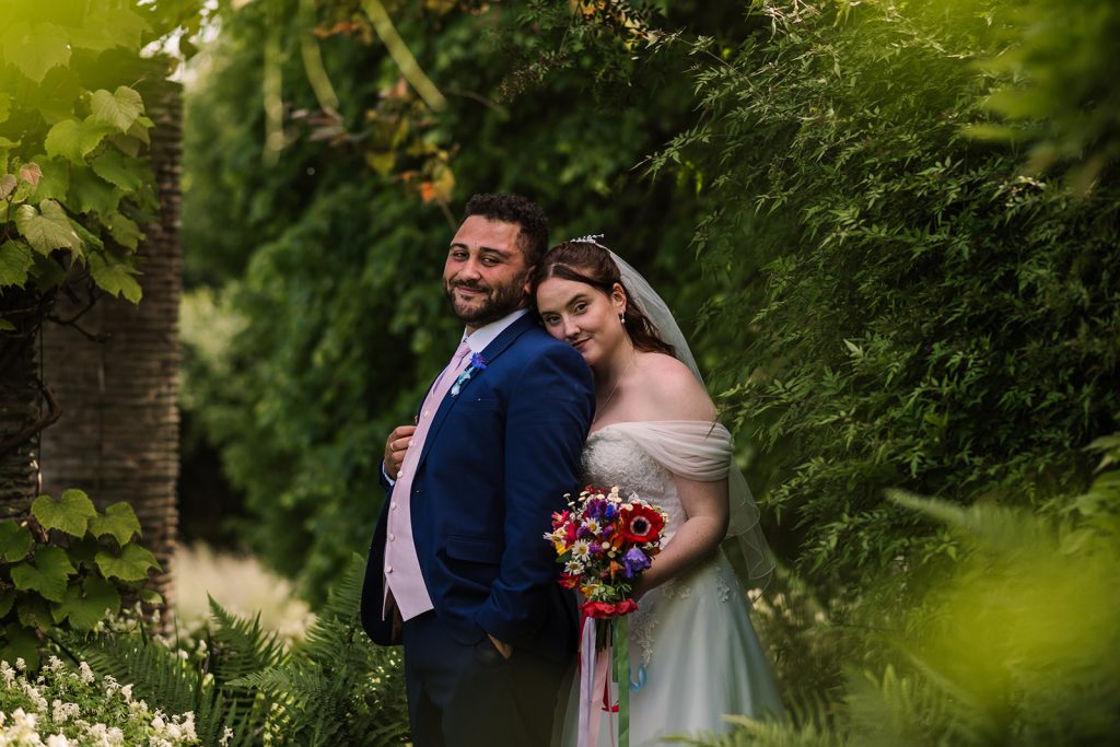 Photography of Bride and Groom at Somerset Wedding venue