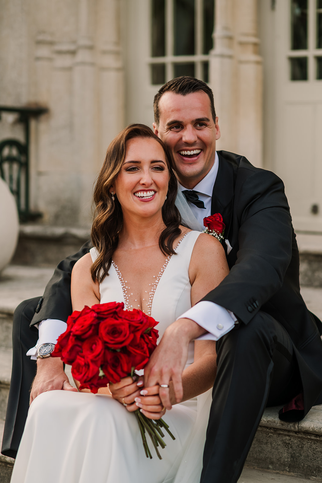 Photography of Black Tie Wedding at Highcliffe Castle Dorset