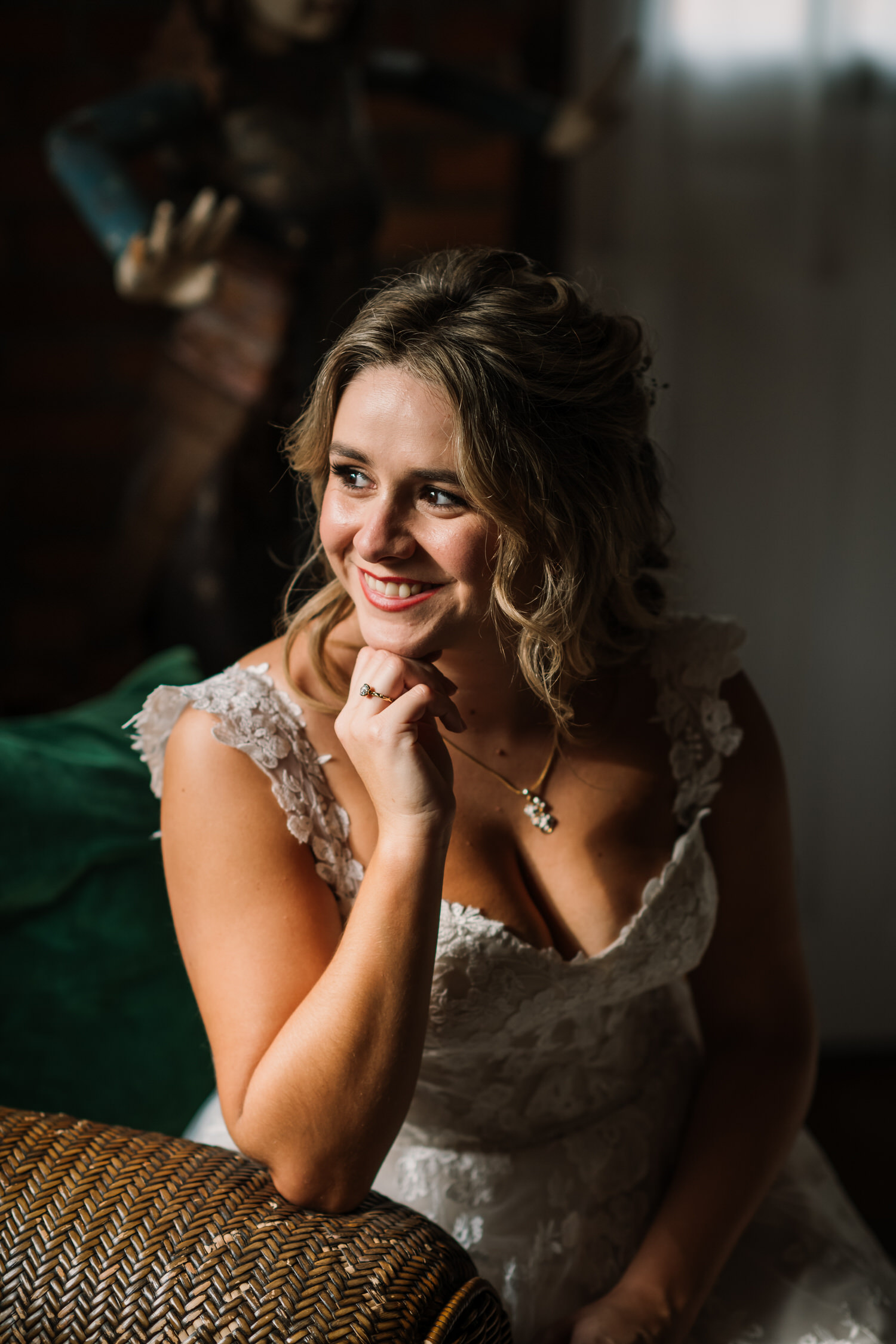 Natural photography of Bride at Wasing Park Hampshire